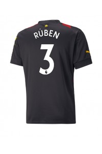 Manchester City Ruben Dias #3 Fotballdrakt Borte Klær 2022-23 Korte ermer